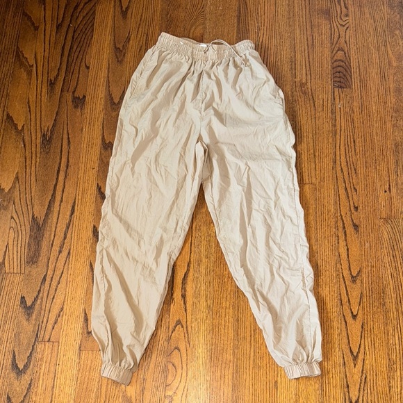 Topshop Beige Joggers Size Medium M - Picture 1 of 6